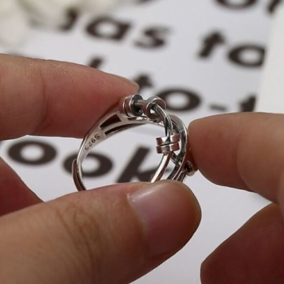 NEW 925 Silver Retro Ring Sterling Silver Unique Ring - Picture 3 of 8